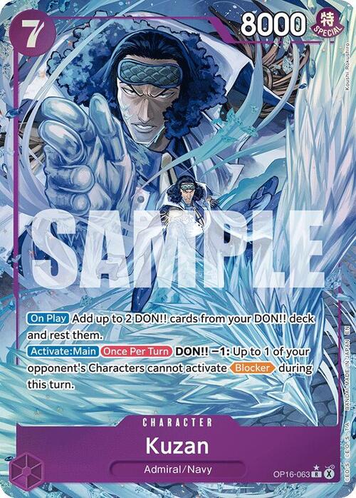 Kuzan Card Front