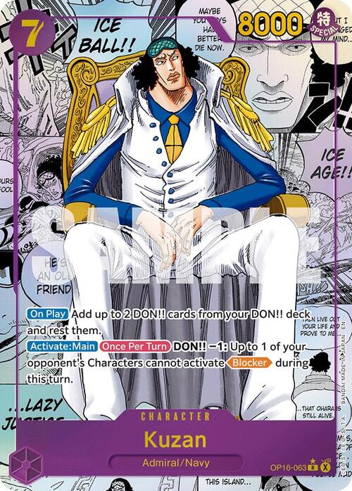 Kuzan Card Front