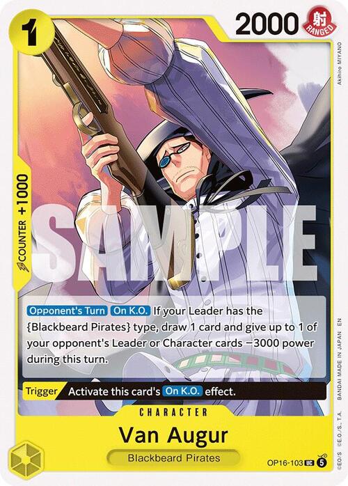 Van Augur Card Front