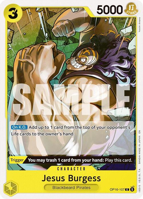 Jesus Burgess Card Front