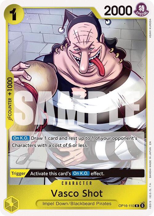 Vasco Shot Card Front