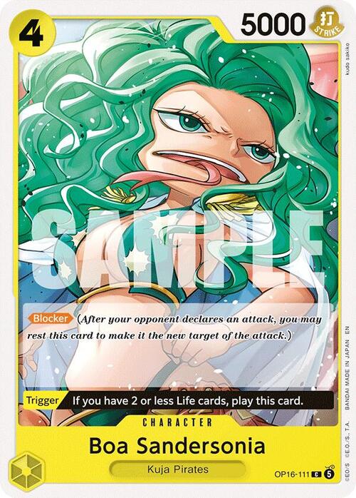 Boa Sandersonia Card Front