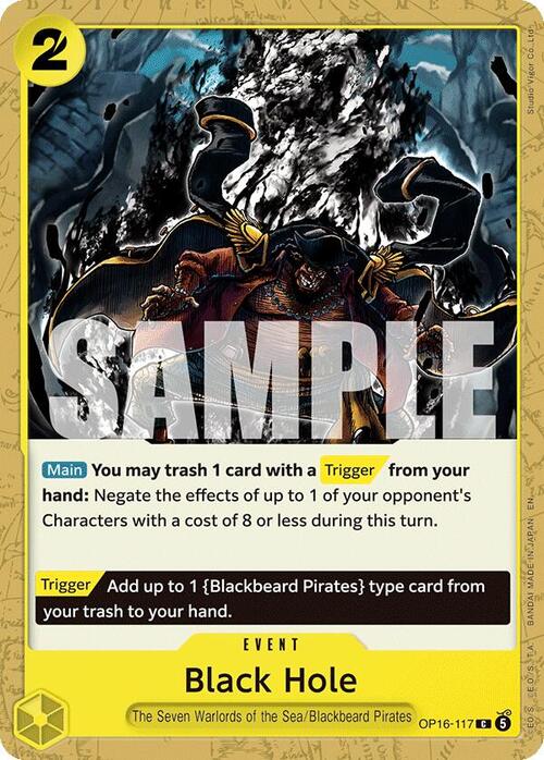 Black Hole Card Front