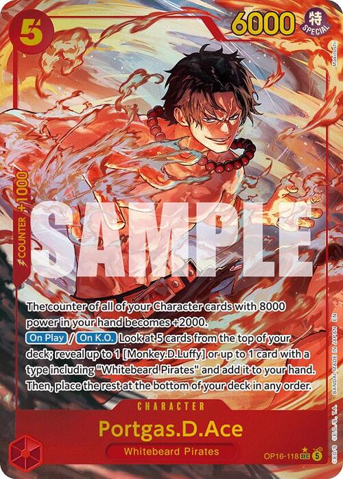 Portgas.D.Ace Card Front