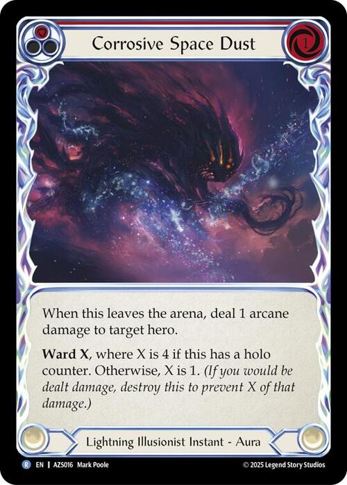 Corrosive Space Dust (Red) Card Front