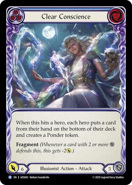 Clear Conscience (Blue) Card Front