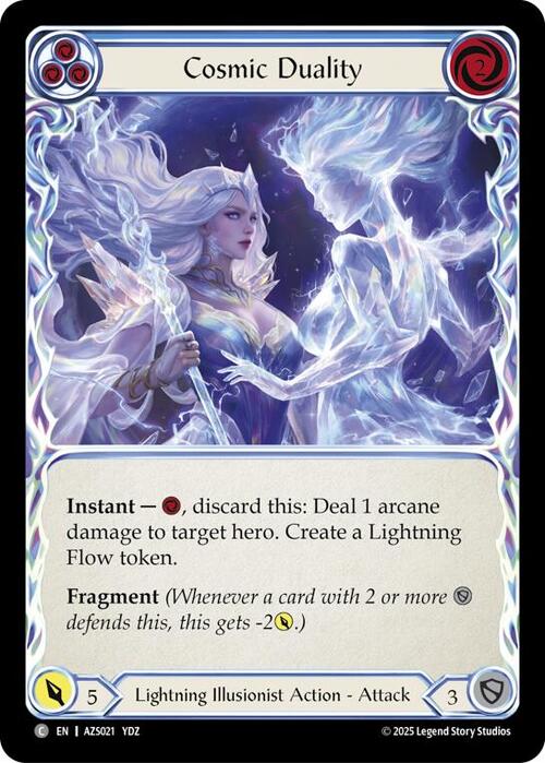Cosmic Duality (Blue) Card Front