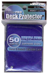50 Metalized Sapphire Glow Sleeves