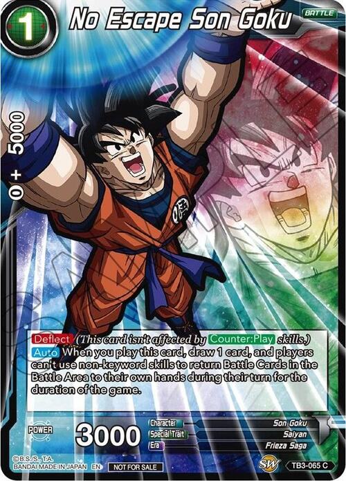 No Escape Son Goku Card Front