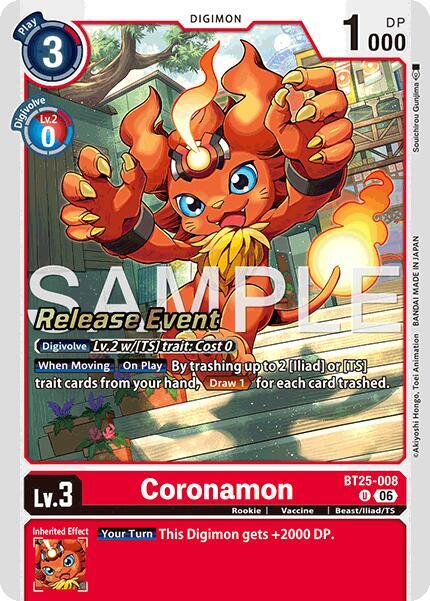 Coronamon Card Front