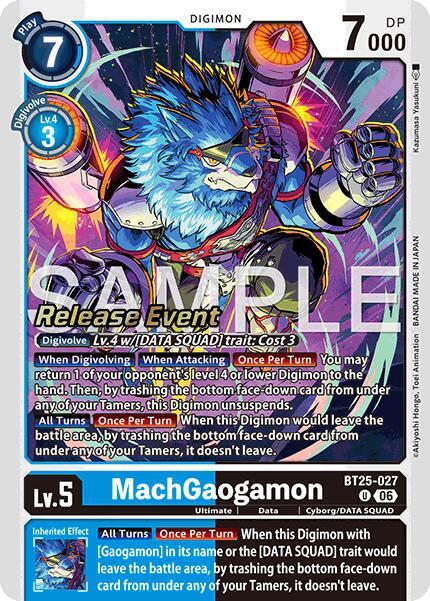 MachGaogamon Card Front