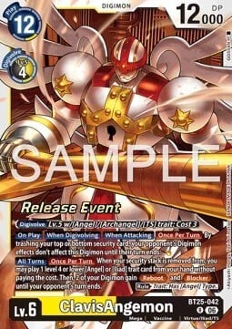 ClavisAngemon Card Front