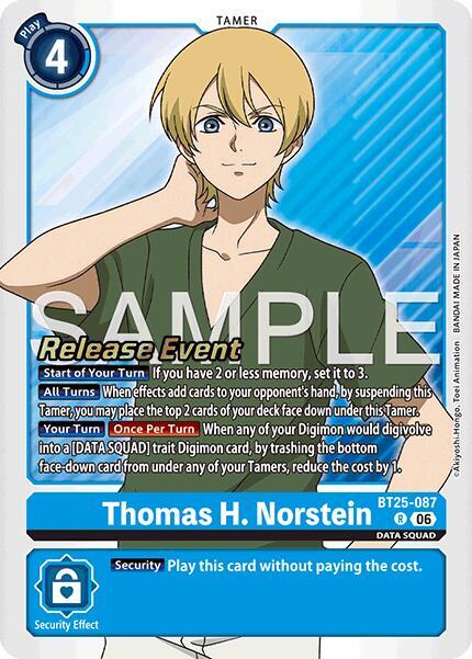 Thomas H. Norstein Card Front