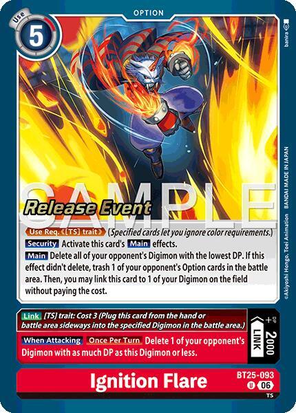 Ignition Flare Card Front