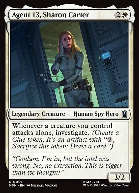 Agent 13, Sharon Carter Card Front