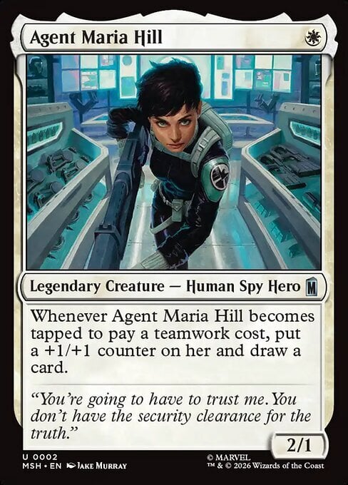 Agent Maria Hill Card Front