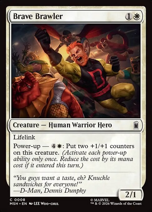 Brave Brawler Card Front
