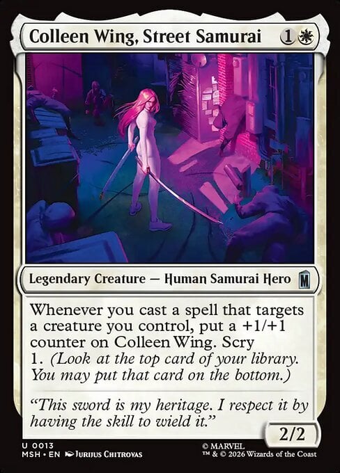 Colleen Wing, Street Samurai Card Front