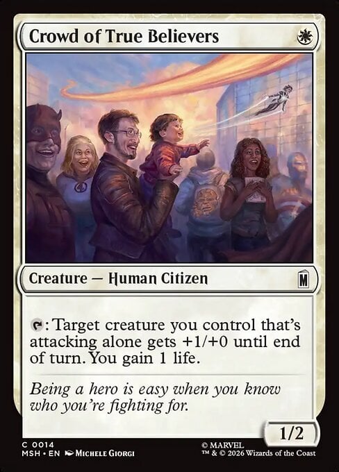 Crowd of True Believers Card Front