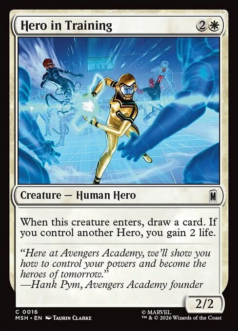 Hero in Training Frente