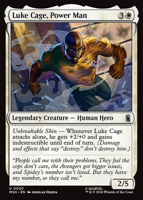 Luke Cage, Power Man Card Front
