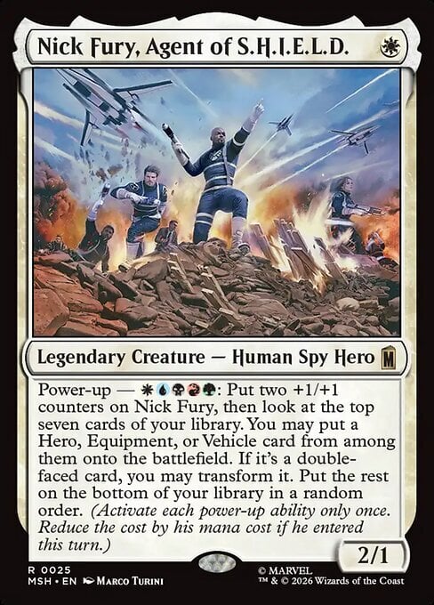 Nick Fury, Agent of S.H.I.E.L.D. Card Front