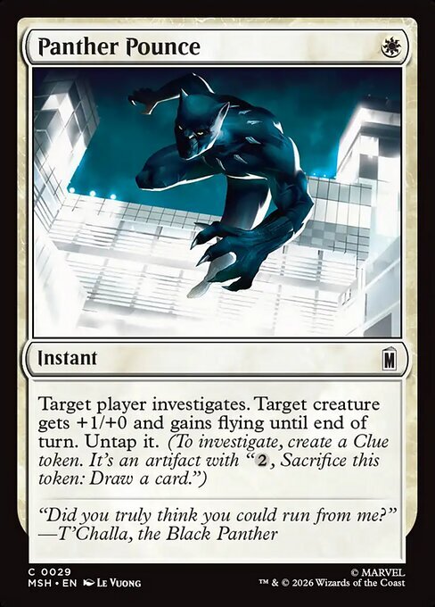 Panther Pounce Card Front