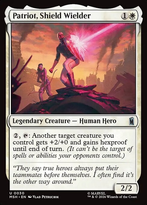 Patriot, Shield Wielder Card Front