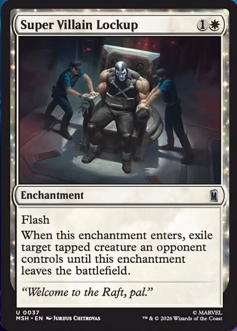 Super Villain Lockup Frente
