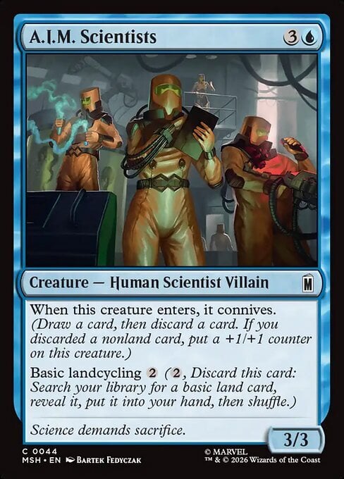A.I.M. Scientists Card Front