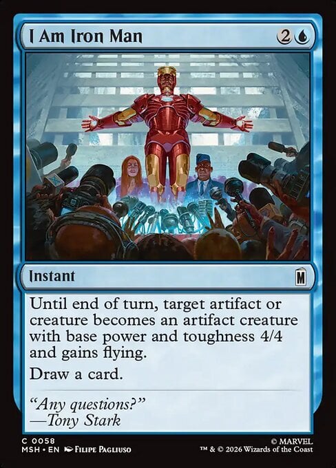 I Am Iron Man Card Front