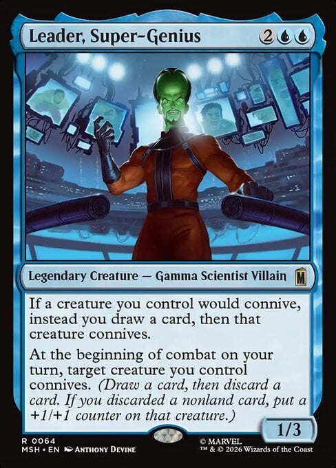 Leader, Super-Genius Card Front