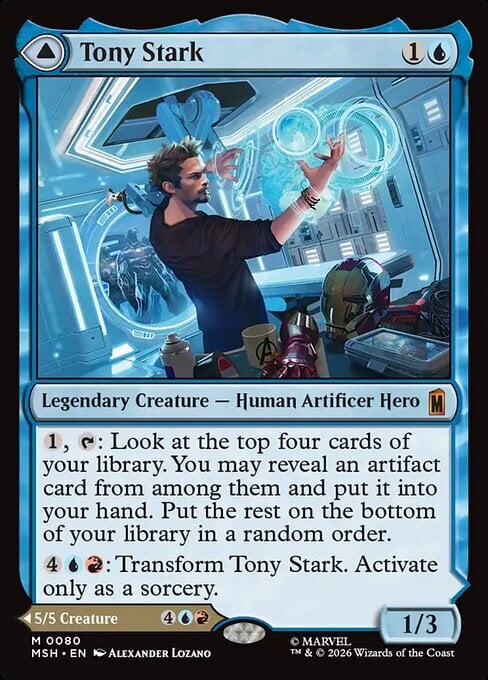 Tony Stark // The Invincible Iron Man Card Front