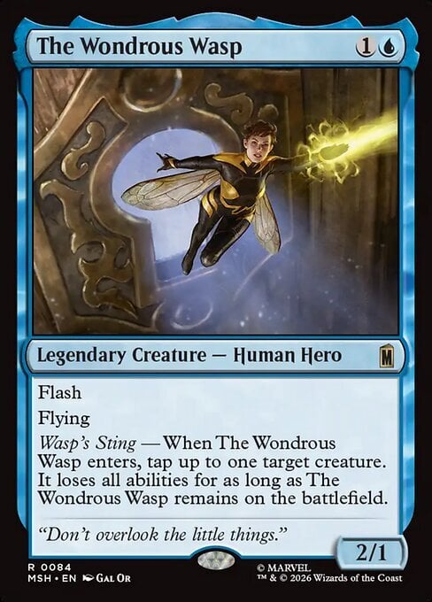 The Wondrous Wasp Card Front