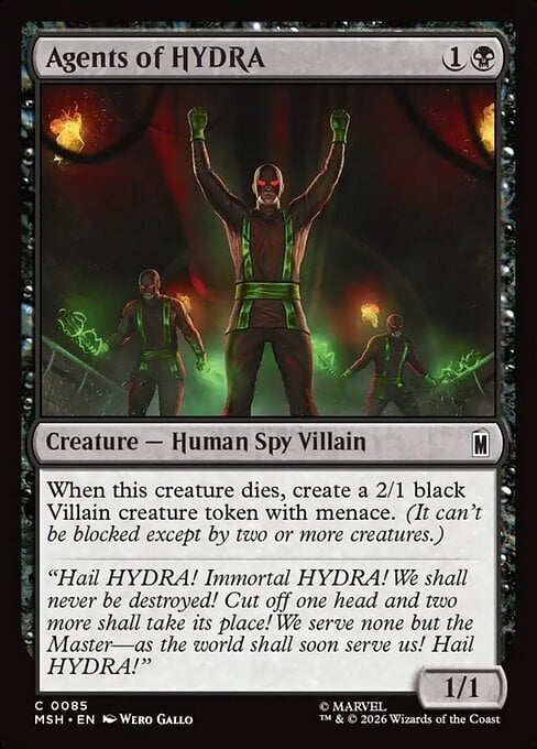 Agents of HYDRA Card Front