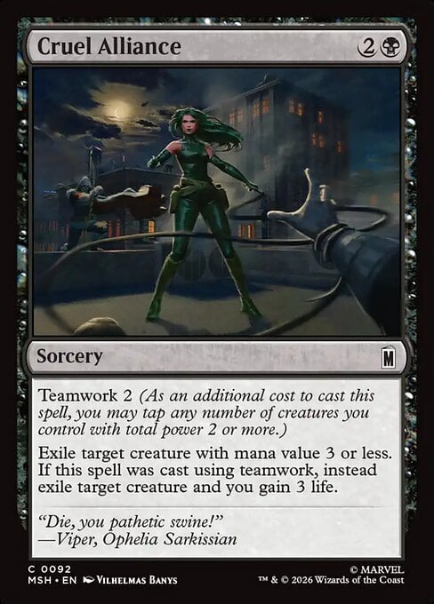 Cruel Alliance Card Front