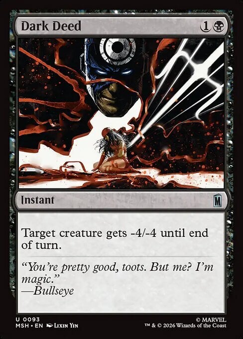 Dark Deed Card Front