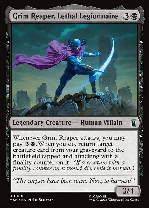 Grim Reaper, Lethal Legionnaire Card Front