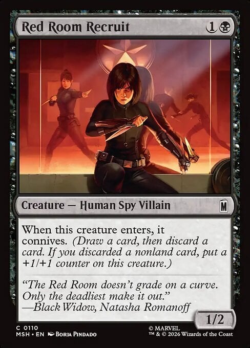 Red Room Recruit Card Front