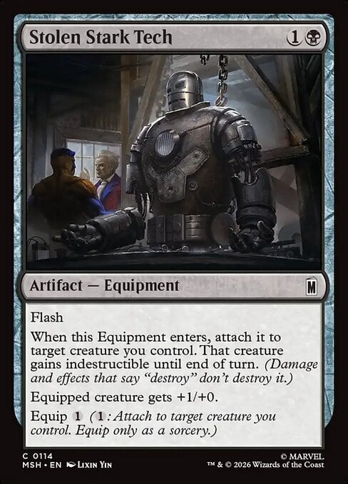 Stolen Stark Tech Card Front