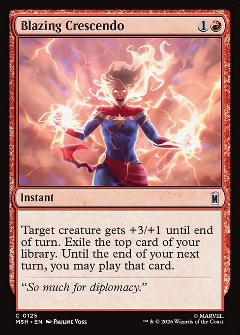 Blazing Crescendo Card Front