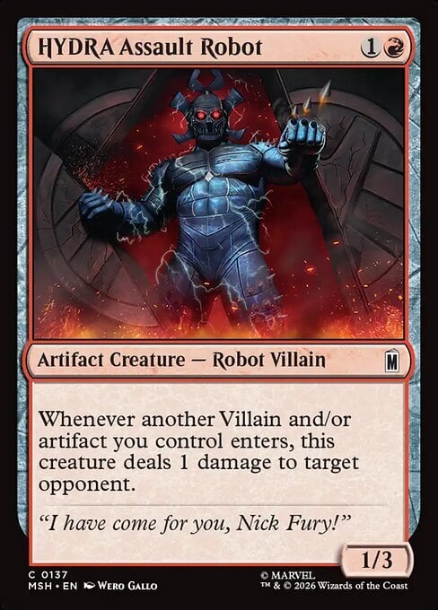 HYDRA Assault Robot Card Front