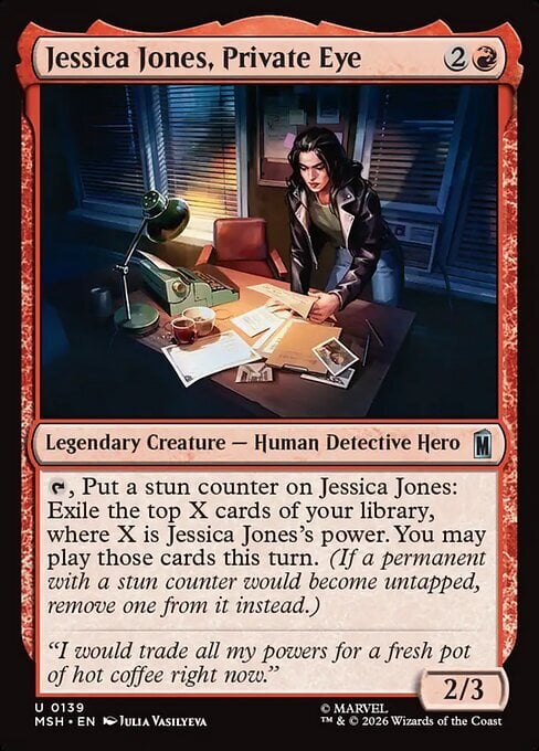 Jessica Jones, Private Eye Card Front