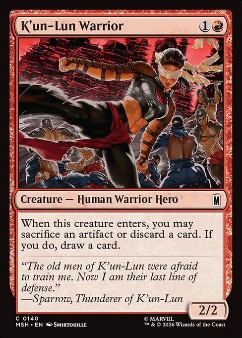 K'un-Lun Warrior Card Front