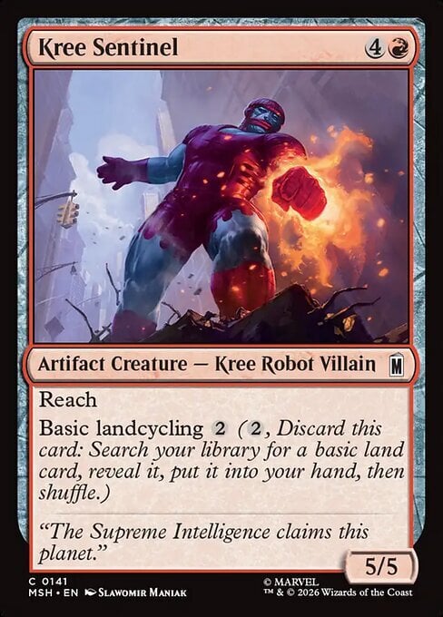 Kree Sentinel Card Front