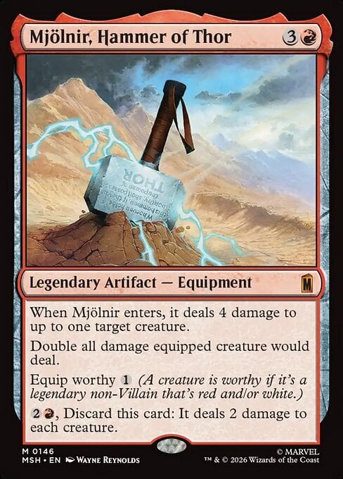 Mjölnir, Hammer of Thor Card Front