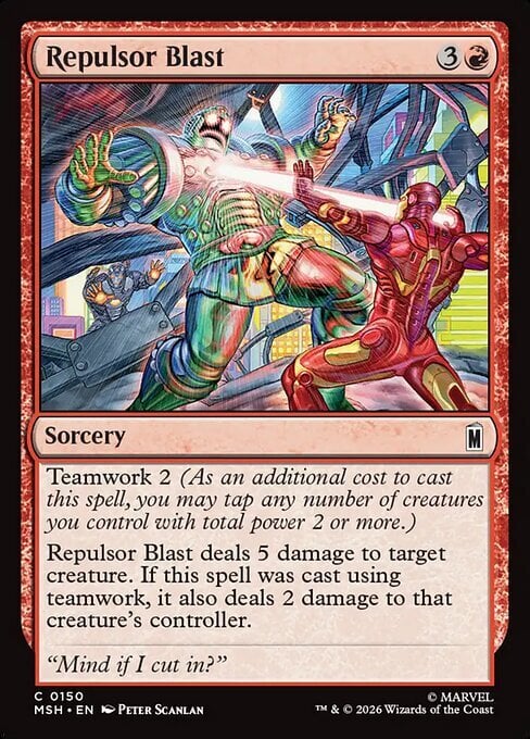 Repulsor Blast Card Front