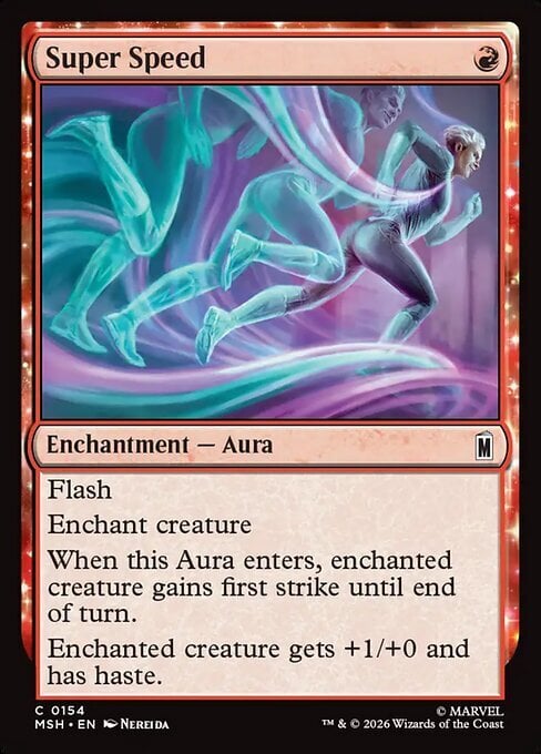 Super Speed Card Front
