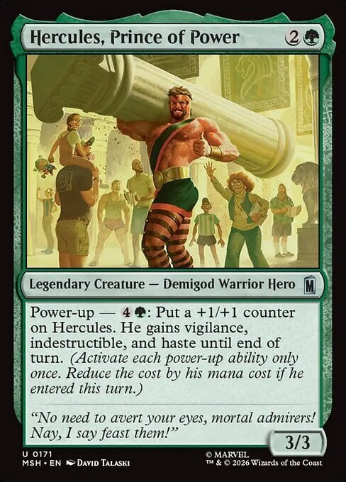 Hercules, Prince of Power Card Front
