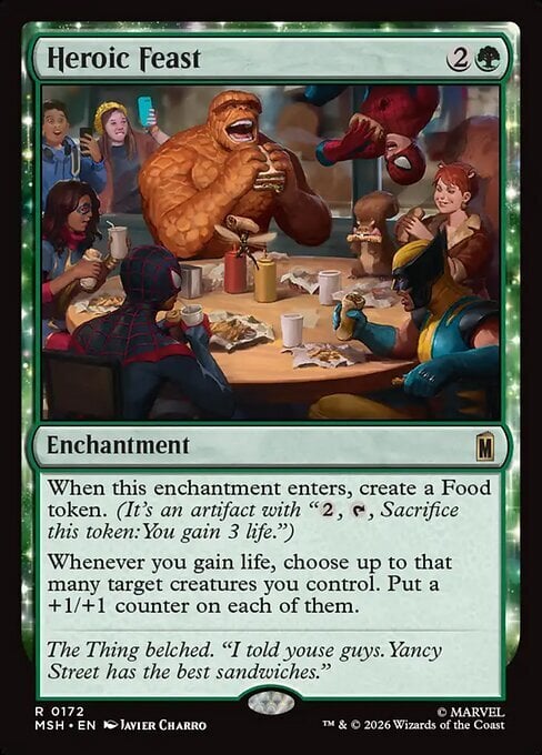 Heroic Feast Card Front